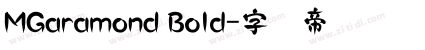 MGaramond Bold字体转换